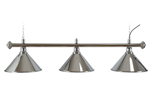 LAMP. ELEGANCE ASTA LISCIA ARGENTO +3 CAMPANE ARGENTO