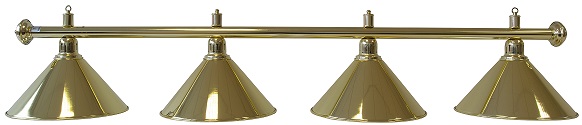 LAMP. ELEGANCE ASTA LISCIA ORO + 4 CAMPANE ORO