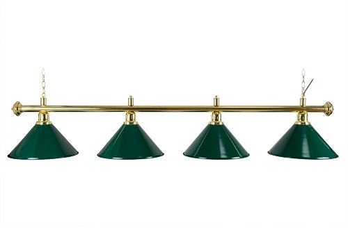 LAMPADARIO MOONLIGHT 4 CAMPANE VERDI-ASTA ORO